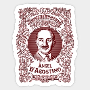 Ángel D'Agostino (in red) Sticker